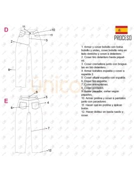 MOLDE PANTALON JEAN MOM MUJER 2304