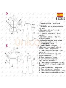 MOLDE BUZO ESCOLAR UNISEX 2302