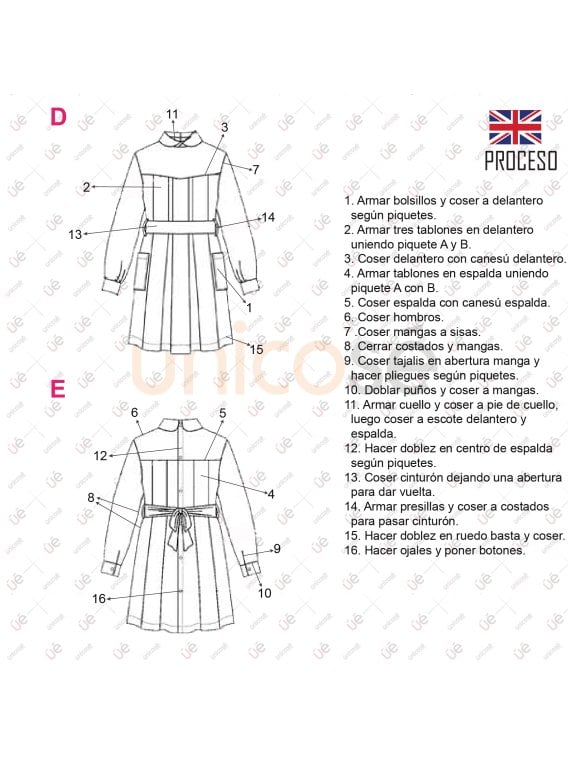 MOLDE DELANTAL GUARDAPOLVO ESCdel 1402