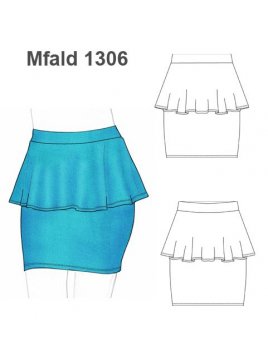 FALDA PEPLUM AJUSTADA