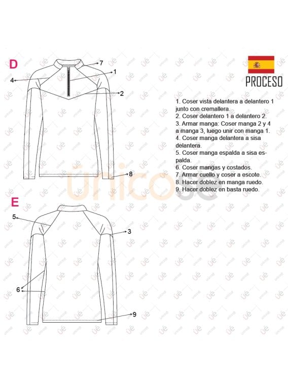 MOLDE DEPORTE SUDADERA 2302