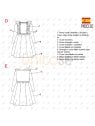 MOLDE VESTIDO EVASE NIÑA 2302