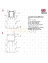 MOLDE VESTIDO EVASE NIÑA 2302