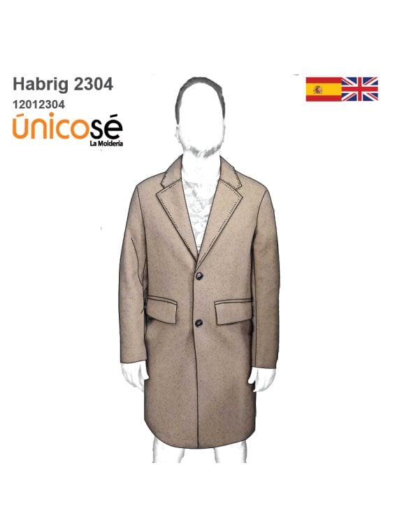 MOLDE ABRIGO CLASICO HOMBRE 2304