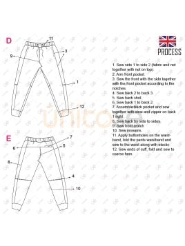 MOLDE DEPORTE PANTALON HOMBRE 2304