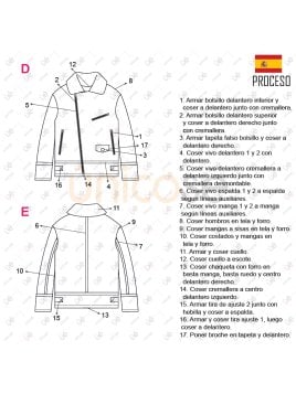 MOLDE CHAQUETA AVIADOR HOMBRE 2304