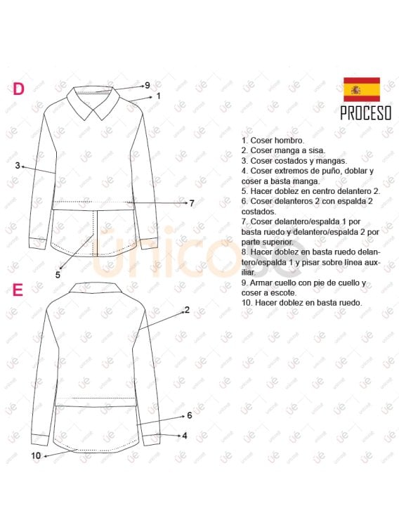 MOLDE POLERON SUETER MUJER 2303