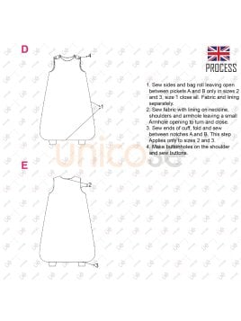 MOLDE PIJAMA SACO BEBE 2305