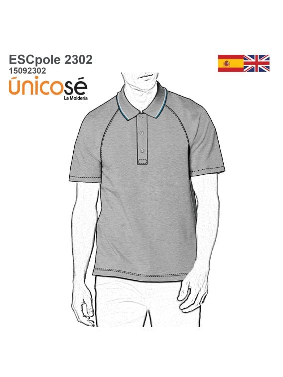 MOLDE POLERA BASICA ESCOLAR 2302