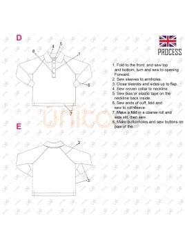 MOLDE POLERA BASICA ESCOLAR 2303