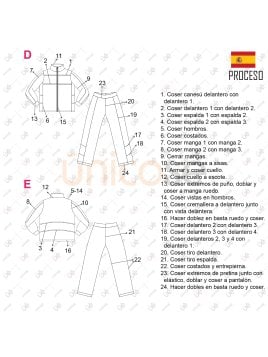 MOLDE BUZO ESCOLAR CORTES 2304