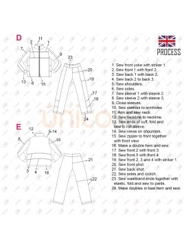 MOLDE BUZO ESCOLAR CORTES 2304