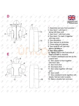 MOLDE BUZO ESCOLAR CORTES 2305