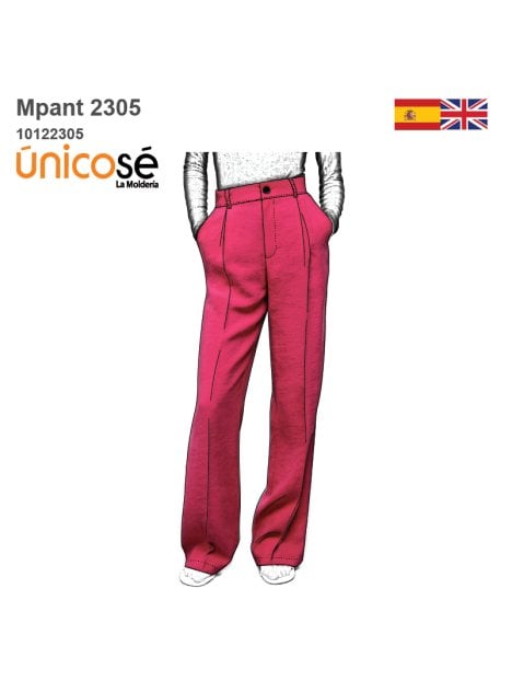MOLDE PANTALON PALAZZO MUJER 2305
