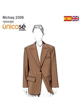 MOLDE CHAQUETA BLAZER OVERSIZE MUJER 2306