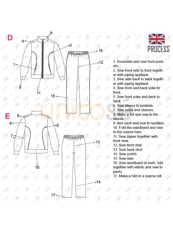 MOLDE BUZO ESCOLAR CORTES 1705AD
