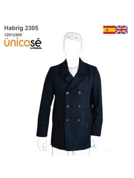 MOLDE ABRIGO CRUZADO HOMBRE 2305