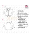 MOLDE BLUSA TRABAJO GUARDIA MUJER RT 2307