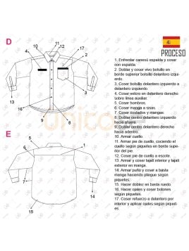 MOLDE CAMISA TRABAJO GUARDIA RT 2308