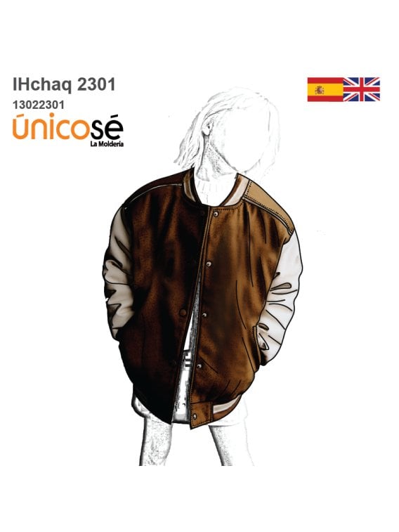 MOLDE CHAQUETA BOMBER NIÑO 2301