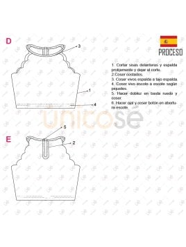 MOLDE TOP HAULTER NIÑA 2301