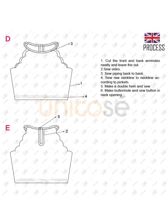MOLDE TOP HAULTER NIÑA 2301