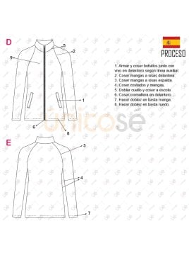 MOLDE DEPORTE CHAQUETA MUJER 2305