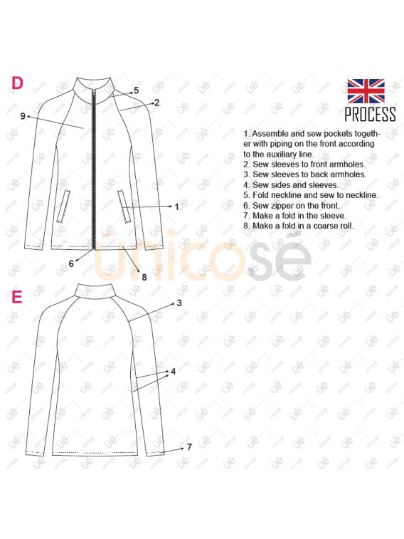 MOLDE DEPORTE CHAQUETA MUJER 2305