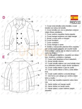 MOLDE ABRIGO CRUZADO HOMBRE 2305