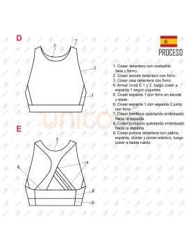 MOLDE DEPORTE TOP MUJER 2306