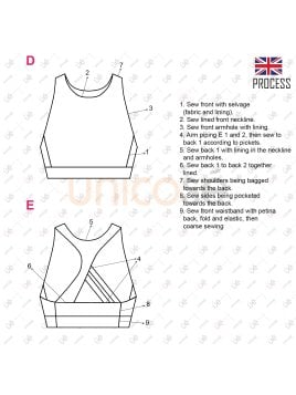 MOLDE DEPORTE TOP MUJER 2306