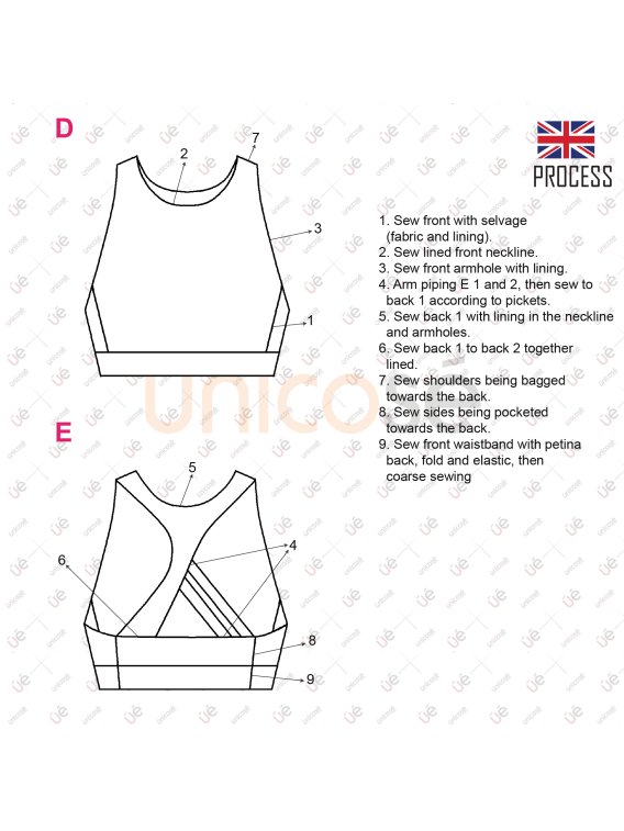 MOLDE DEPORTE TOP MUJER 2306