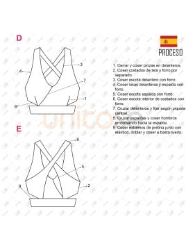 MOLDE DEPORTE TOP MUJER 2307
