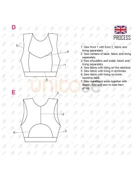 MOLDE DEPORTE TOP MUJER 2308