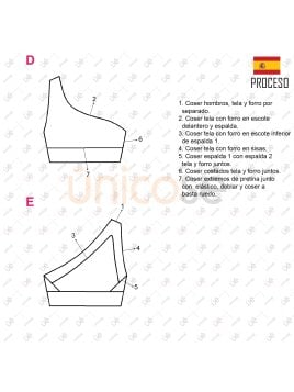 MOLDE DEPORTE TOP MUJER 2309