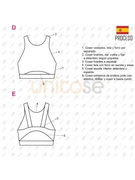 MOLDE DEPORTE TOP MUJER 2310