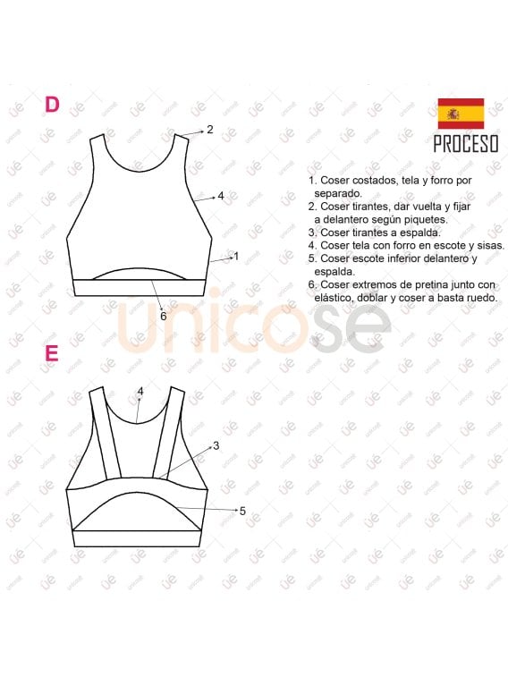 MOLDE DEPORTE TOP MUJER 2310