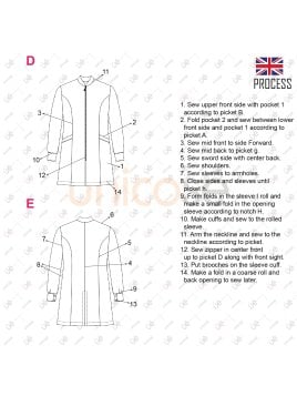 MOLDE TRABAJO BATA SANITARIA RT 2316