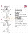 MOLDE DISFRAZ VESTIDO MEDIEVAL 2303