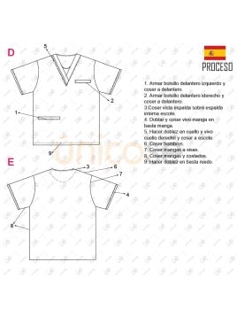 MOLDE TRABAJO CAMISA SANITARIA RT 2317