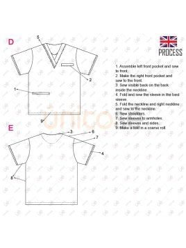 MOLDE TRABAJO CAMISA SANITARIA RT 2317