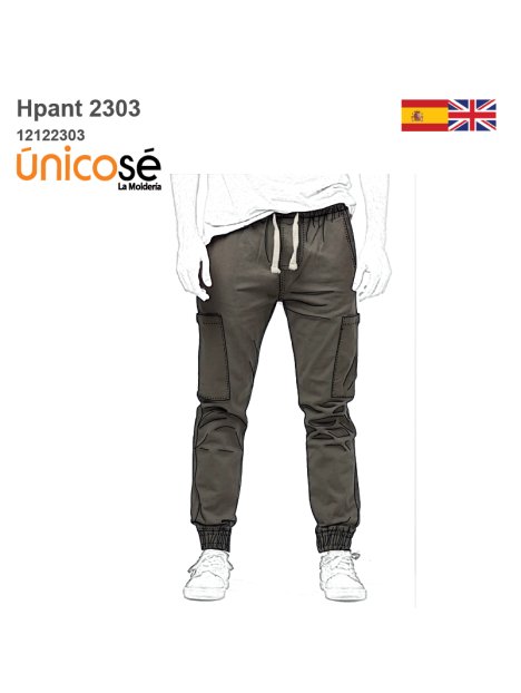 MOLDE PANTALON JOGGER HOMBRE 2303