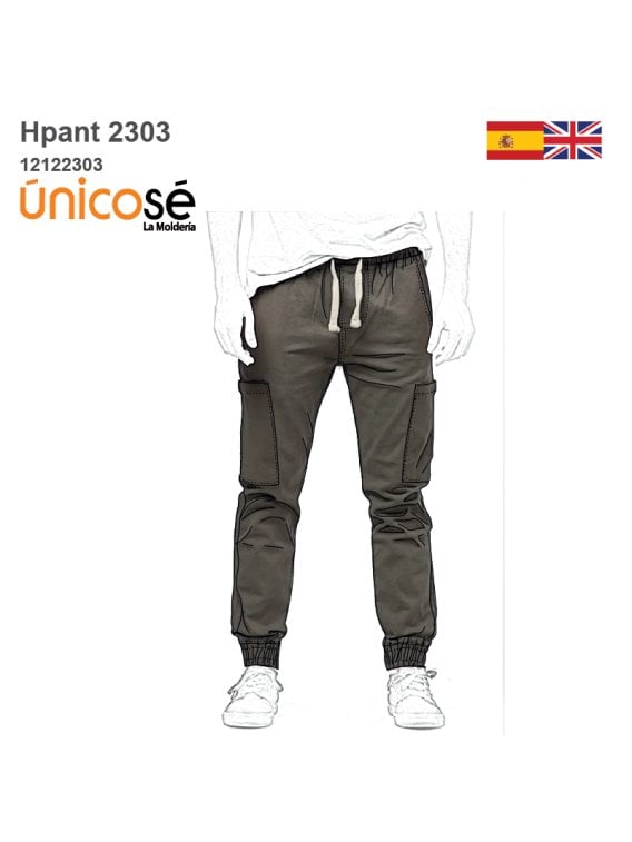 MOLDE PANTALON JOGGER HOMBRE 2303
