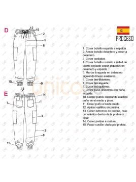 MOLDE PANTALON JOGGER HOMBRE 2303