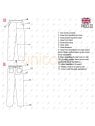 MOLDE PANTALON AJUSTADO MUJER 2307