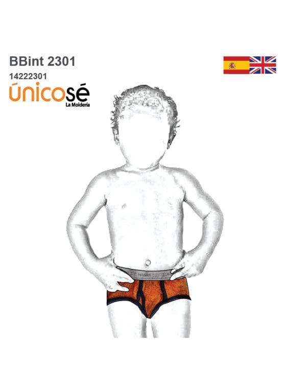 MOLDE INTERIOR CALZONCILLO BEBE 2301