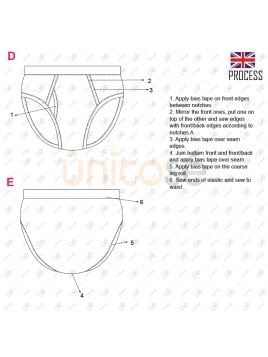 MOLDE INTERIOR CALZONCILLO BEBE 2301
