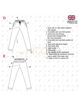 MOLDE PANTALON JOGGING HOMBRE 2304