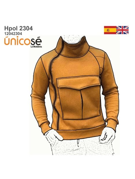MOLDE POLERON SUDADERA HOMBRE 2304