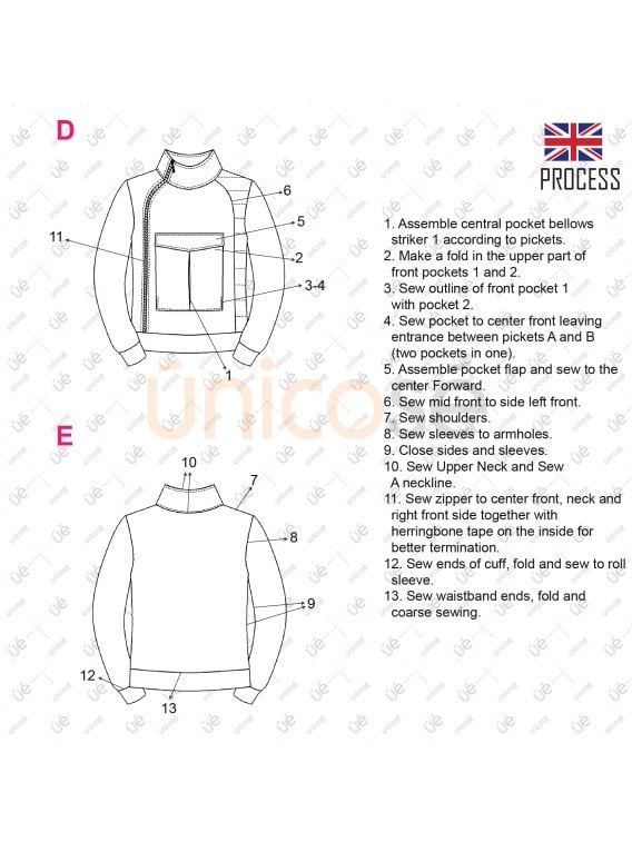 MOLDE POLERON SUDADERA HOMBRE 2304